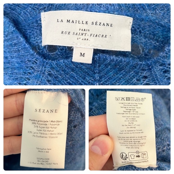 Sezane Lya Sweater blue medium - Picture 12 of 13